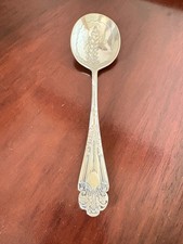 Antique Sugar Shell Spoon Rd 265922 – Rare Ornate Art Nouveau Design Circa 1895