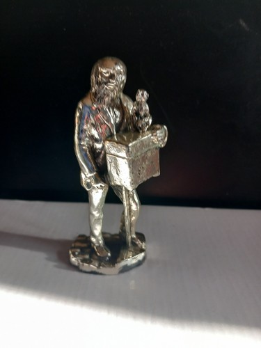 Silver coloured metal man - metal,