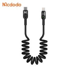 Mcdodo Coiled Retractable Type-C to iPhone 36w PD Fast Charge Data Cable 1.8m