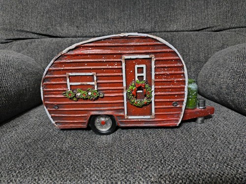 Retro camper trailer red - retro,