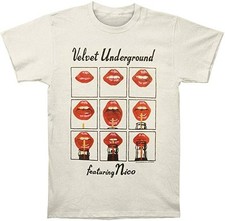 The Velvet Underground T-shirt Vintage Style Andy Warhol Lips Lou Reed banana WH