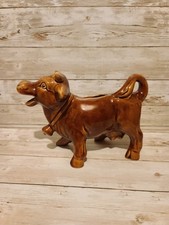 Vintage Arthur Wood Laughing Brown Cow Creamer Milk Jug 1960's