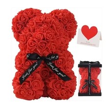 Rose Flower Teddy Bear For