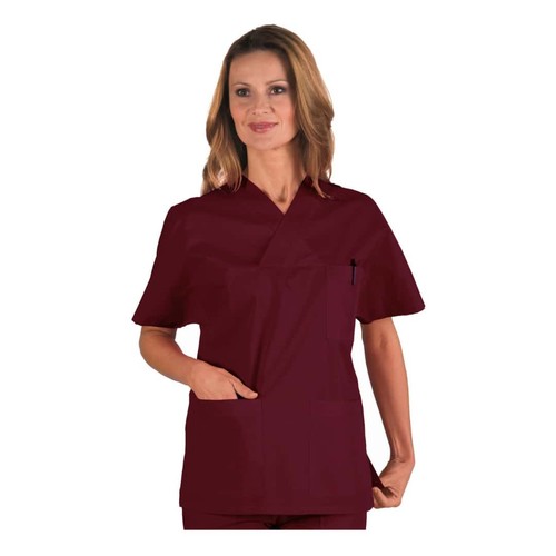 Tunic medico neck bordeaux - v,