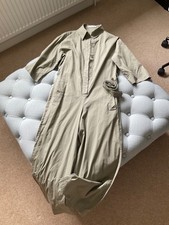 Mango khaki Belted Jumpsuit