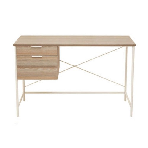 Light oak veneer effect desk - oak,