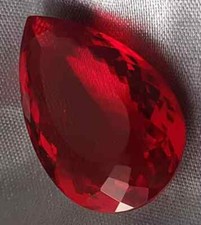 1000 Ct Natural Pear Shape Red