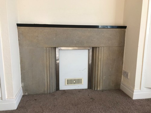 Concrete fire surround - concrete,
