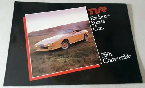 Tvr 350i convertible brochure - tvr,