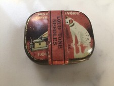 His Masters Voice Loud Tone Gramophone Needles,Nipper The Dog Tin,Marr Woods Ltd