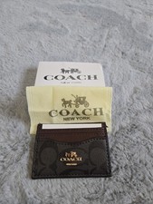 coach card wallet holder new