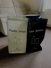 Plastic And Can recycling bins