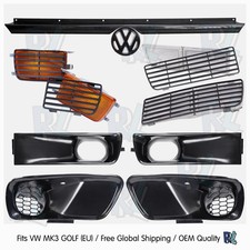 VW Golf GTI MK3 Euro Bumper Grille kit Air Intake kit Front Grill Spoiler