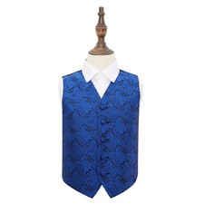 Boys Waistcoat Woven Floral