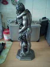 The kiss. Crosa 2001 Cold Cast Bronze Nude Sculpture Heredities