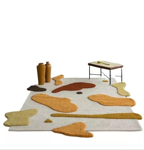 Hand tufted wool area rug - hand,