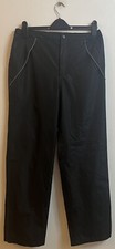 Mens Blue Harbour Golf/M&S Uk 30”-32” Black Stormwear Trousers Elasticated Waist