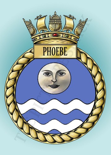Hms phoebe crest - on, a