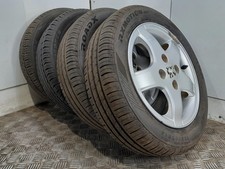 Set Of Genuine 14 Inch PEUGEOT 107 Alloy Wheels & 155/65/14 Tyres 5402R6 KARKOLA