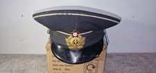 Vintage soviet union russian navy officers visor hat cap