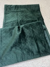 Christmas Dark Green Table Runner Velour Velvet Excellent Condition