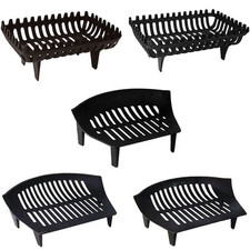Cast Iron Fire Grate Fireside Log Basket Fireplace Holder By Home Discount