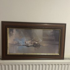 Framed Spitfire Print By Barrie AF Clarke