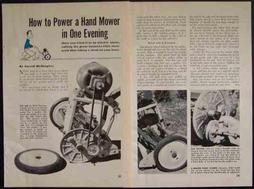 Vintage reel mower - vintage, how-to