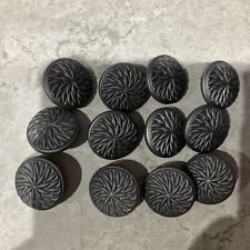 12 silver/ Grey Round  flower