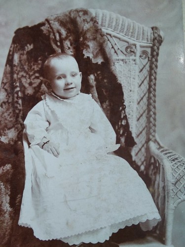 Baby wicker chair - baby, antique