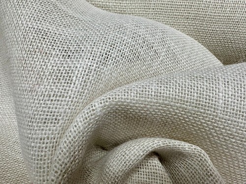 Cream hessian jute fabric - cream,