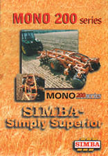 SIMBA "MONO 200 series" Tractor Disc Cultivator Brochure Leaflet