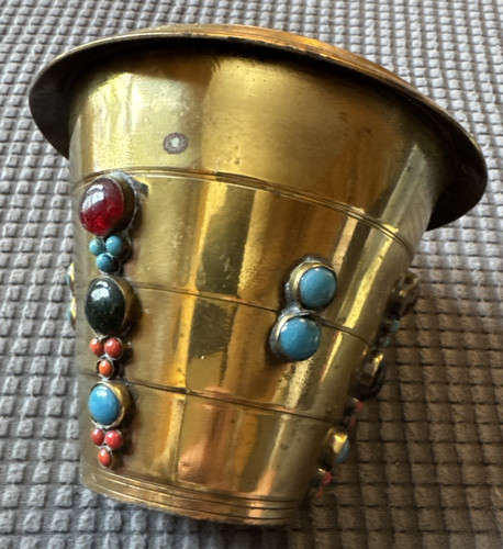 Vintage brass flower - vintage,