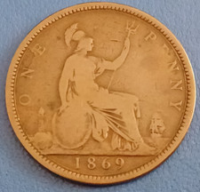 Queen Victoria One Penny Coin