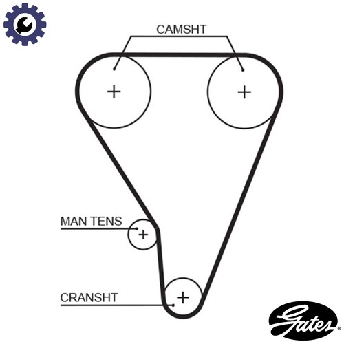 Timing belt t176rb for geo - timing,