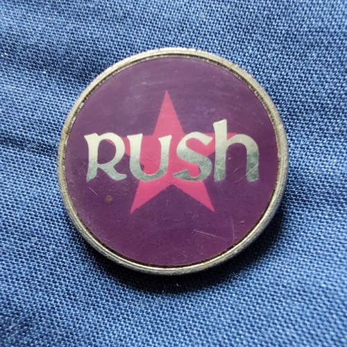 Vintage rush pin badge - rush,