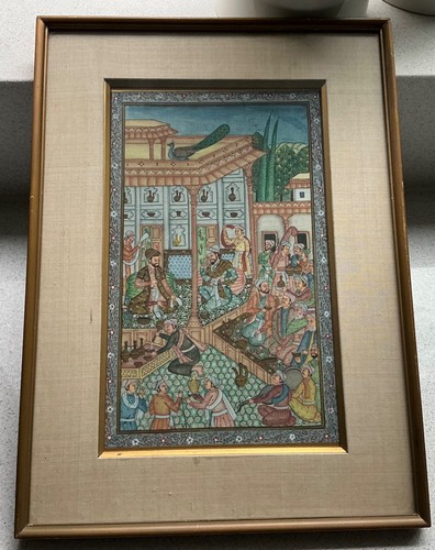 Vintage indian watercolour - indian, of