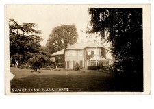 Suffolk. Cavendish Hall. R/P. Posted at Cavendish in 1912.