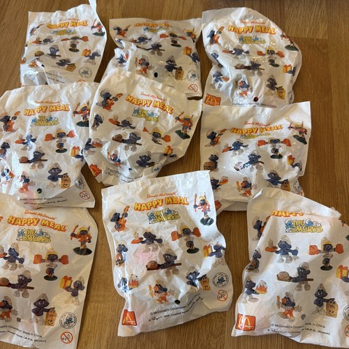 Vintage 1998 mcdonalds smurfs - mcdonalds,