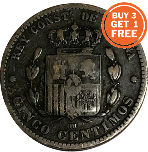 Centimos spanish coin - 5,
