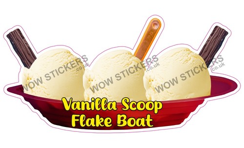 Ice cream van - sticker, vanilla