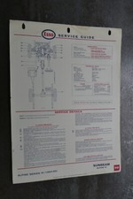 Sunbeam Alpine IV Service Guide Chart Car Automobilia Garage