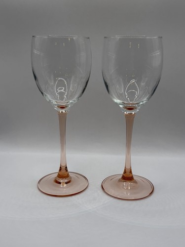 Vintage pink stemmed wine - pink,