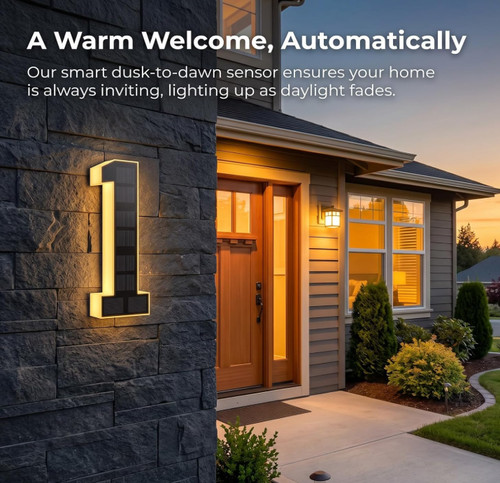 Solar house numbers for - numbers,