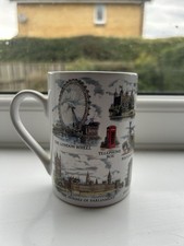 Souvenir Ceramic London Mug Featuring London Landmarks And Sights