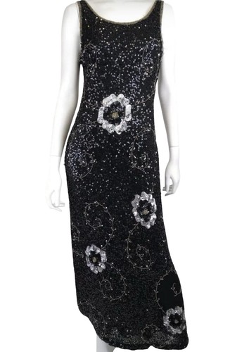 Vintage 1990s black sequin