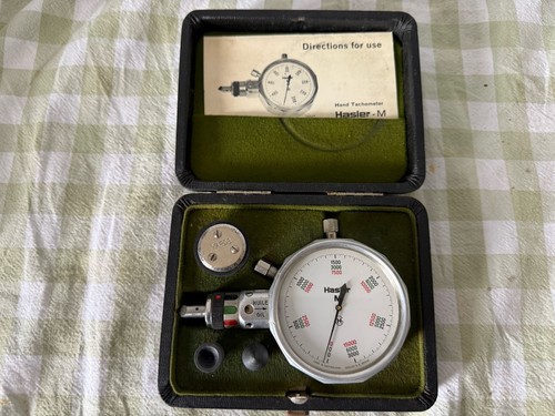 1960s hasler hand tachometer - hasler-m,