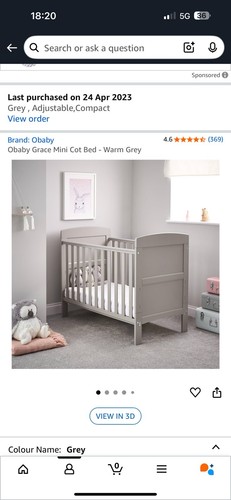 Obaby mini cot bed with - mini,