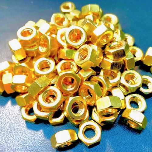 Hex full nut brass din934 - brass,
