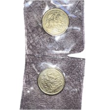  GIBRALTAR Rare  £1 One Pound Coin The Great Siege 1779-1783 x 2 2003 and 2008